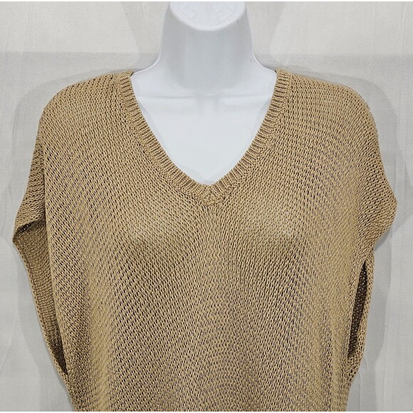 NEW Ralph Lauren Tunic Sweater Khaki Open Knit Dolman Sleeve Womens 2X Coastal - Picture 5 of 12